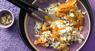 recette riz aux carottes avec gorgonzola et noisettes